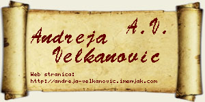 Andreja Velkanović vizit kartica